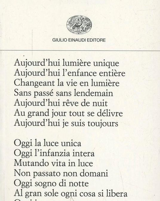 Saper diventar vecchio… (da Paul Eluard, “Poesia ininterrotta”, trad. di F. Fortini, Einaudi, Torino 1947)